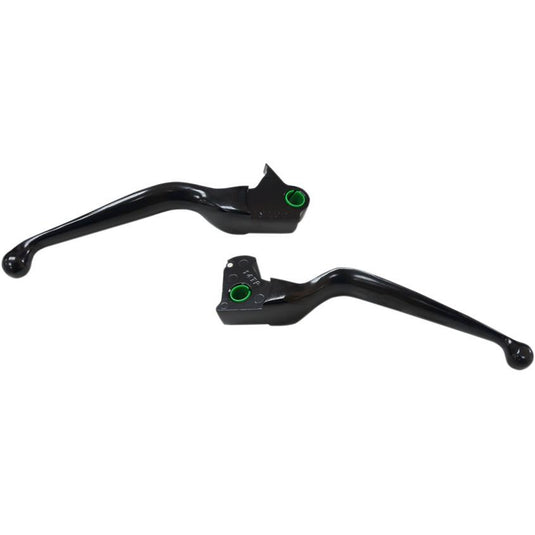 Drag Specialties 0610-1983 Wide Blade Lever Set - Matte Black