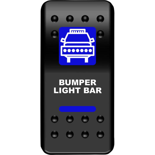 Moose Utility BLB-PWR Rocker Switch - Bumper Lightbar - Blue