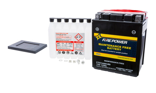 Fire Power CTX14AH-BS Sealed AGM Battery