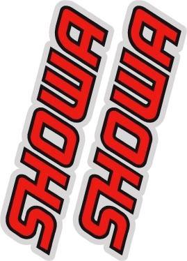 Factory Effex 02-7049 Generic Fork and Swingarm Stickers - Showa - Red