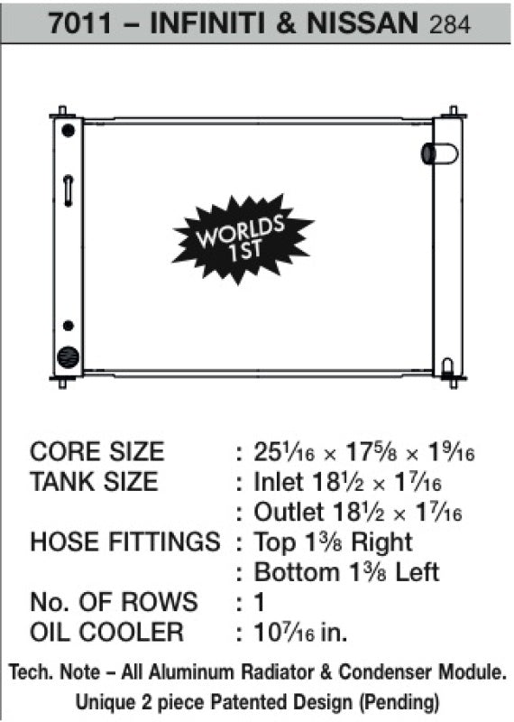Load image into Gallery viewer, Csf 7011 CSF Radiators - Aluminum
