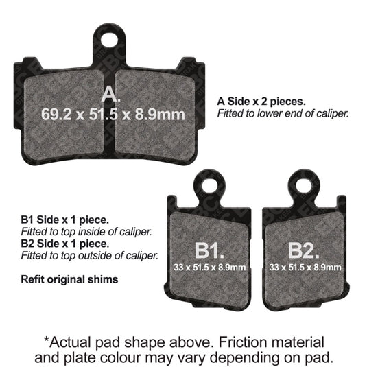 Ebc Powersports FA499/4HH EBC HH Sintered Brake Pads