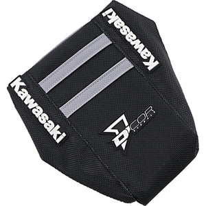 DCOR 30-20-465 Factory Reinforced Seat Cover - Black Sides/Black Top with Gray Ribs