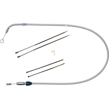 Magnum 52352HE Alternate Length Polished Stainless Quick Connect Braided Upper Clutch Cable - 41in.