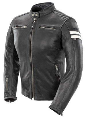 Joe Rocket Classic 92 Leather Womens Jacket Black/White Black