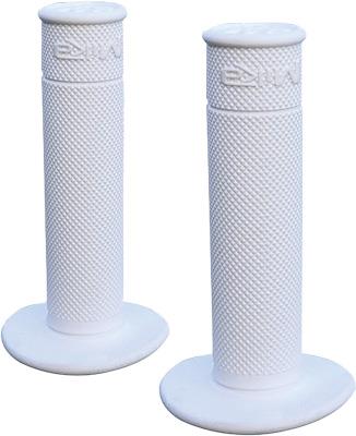 Mika Metals GRIPS-WHITE Motorcycle Grips - White