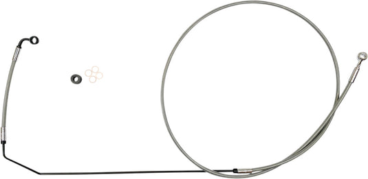 Magnum SSC1416-91 XR Stainless Dot Brake Line Kit - +4in. / +8in. - Stainless with Chrome Fittings