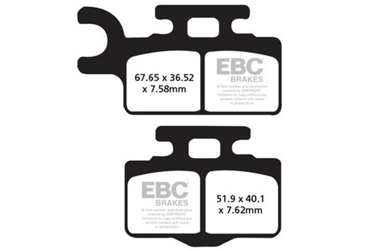 Ebc Powersports FA302R EBC R Sintered Brake Pads