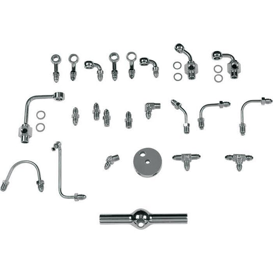 Drag Specialties 1742-0122 12mm Banjo x AN-3 Male 90deg.
