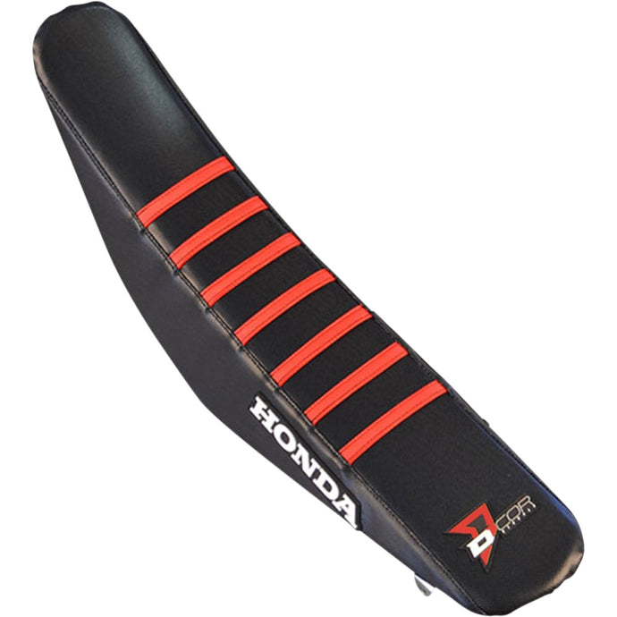 Dcor 30-10-126 Seat Cover - Black Sides - Black Top with Red Ribs
