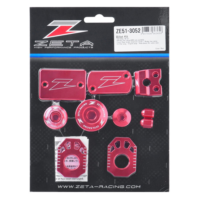 Zeta ZE51-3052 Billet Kit - Red