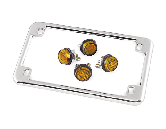 Chris Products CH40A Mini License Plate Reflectors - Amber