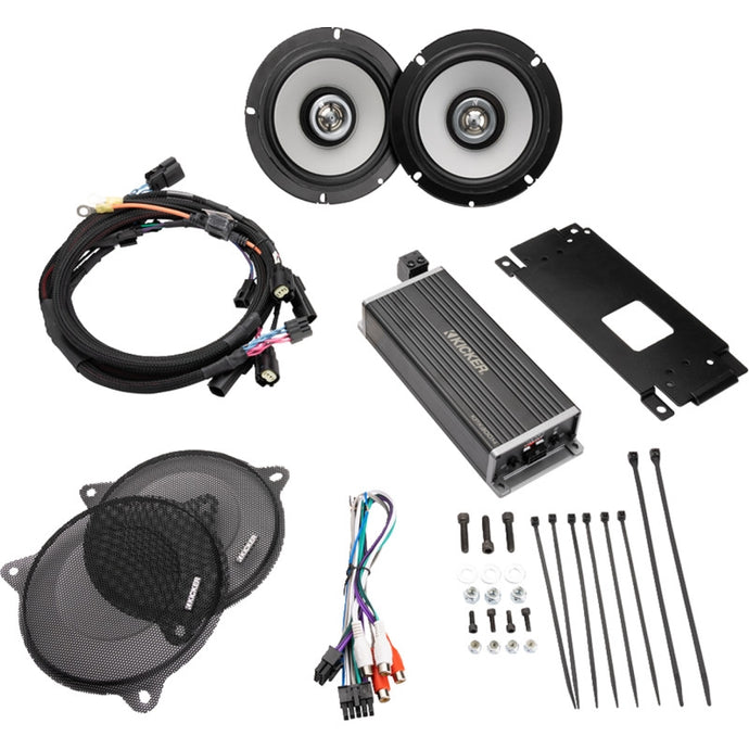 Kicker 50HDS144 Speaker/Amplifier Kit - 6-1/2in. - 300 w