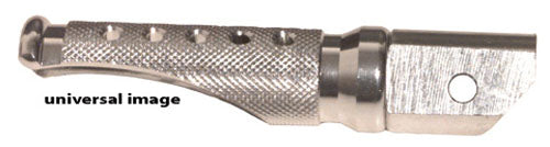 Emgo 50-11251A Slash-Cut Style Footpegs - Passenger - Silver
