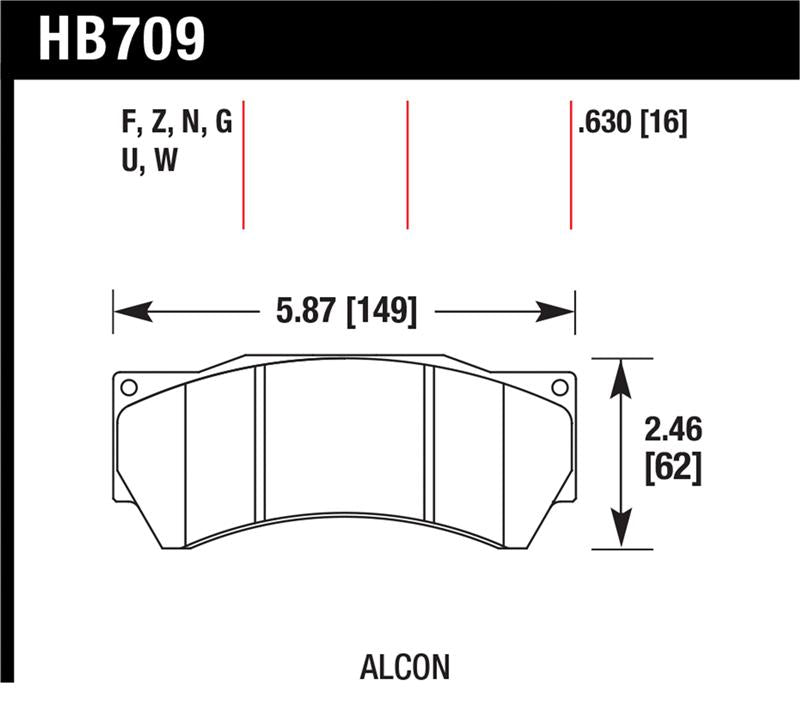 Load image into Gallery viewer, Hawk Performance HB709F.630 HAWK HPS Brake Pad Sets
