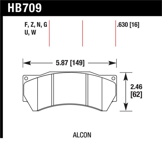 Hawk Performance HB709F.630 HAWK HPS Brake Pad Sets