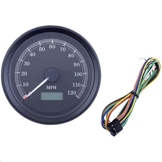 Drag Specialties 2210-0502 Programmable 3-3/8in. Electronic Speedometer - 120mph