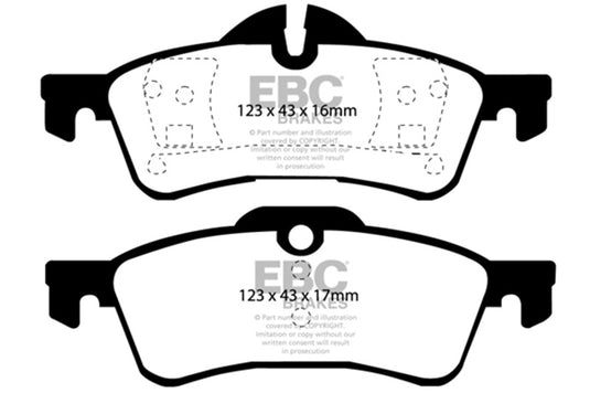 Ebc DP21701 EBC Greenstuff Brake Pad Sets