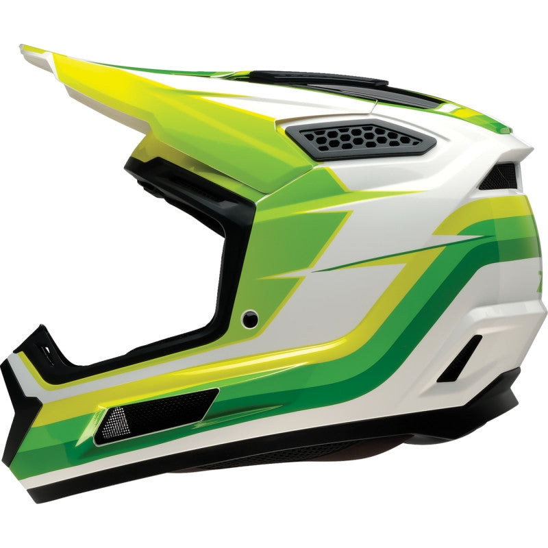 Load image into Gallery viewer, Z1r Dirt Maxx Vortex Helmet (XXX-Large, White/Green)
