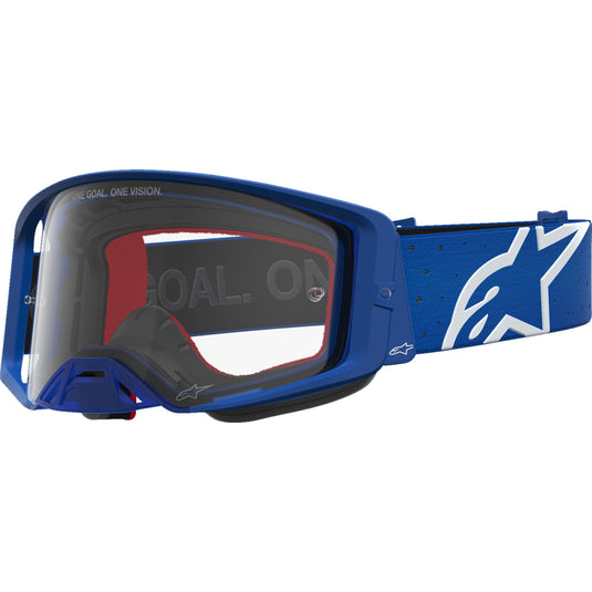 Alpinestars Supertech Vesta Goggles (One Size Fits All, White/Blue)