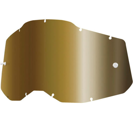 100% Lens for Racecraft 2/Accuri 2/Stratus 2 Goggles - True Gold