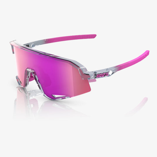 100% Slendale Sunglasses (One Size Fits Most, Polished Translucent Gray)