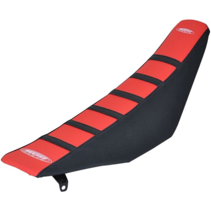 Sdg 95947KRK 6-Rib Gripper Seat Covers - Red Cover/Black Sides w/Black Ribs