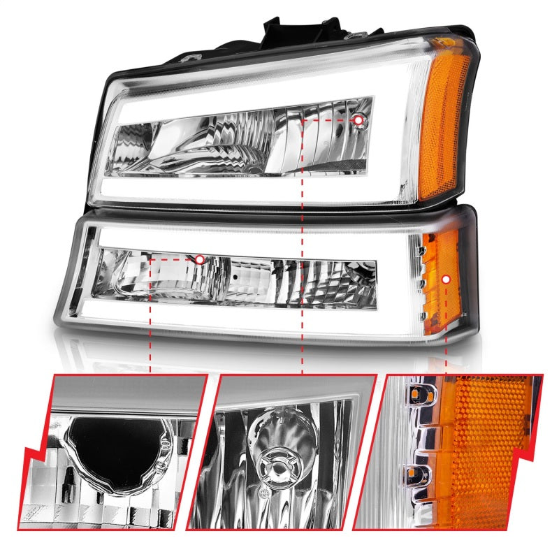 Load image into Gallery viewer, Anzo 111502 ANZ Crystal Headlights

