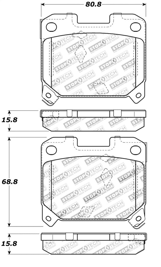 Stoptech 309.06300 ST Sport Brake Pads