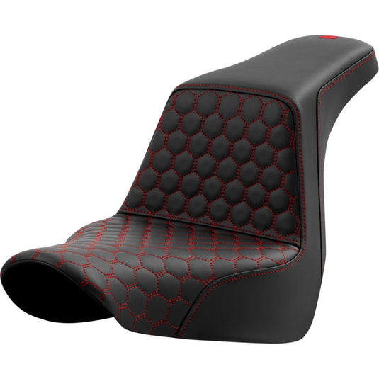 Saddlemen 818-29-17704 Step-Up HC Seat - Red Stitching