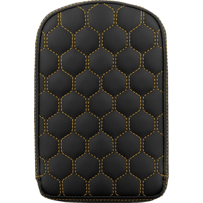 Saddlemen 041149GOL Sissy Bar Pad for Roadsofa HC Seats - Grasvestone with Gold Stitching