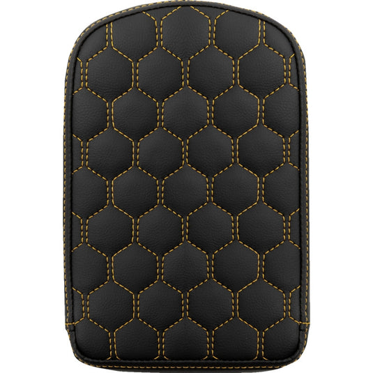 Saddlemen 041149GOL Sissy Bar Pad for Roadsofa HC Seats - Grasvestone with Gold Stitching