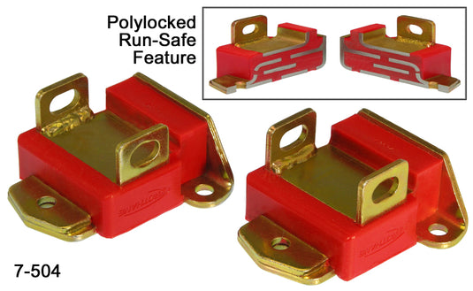 Prothane 7-504 PRO Engine Mounts - Red