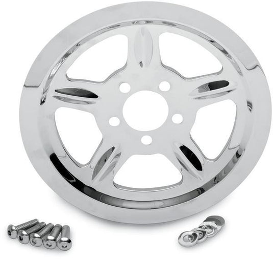 Drag Specialties 1201-0520 Chrome Outer Rear Pulley Insert