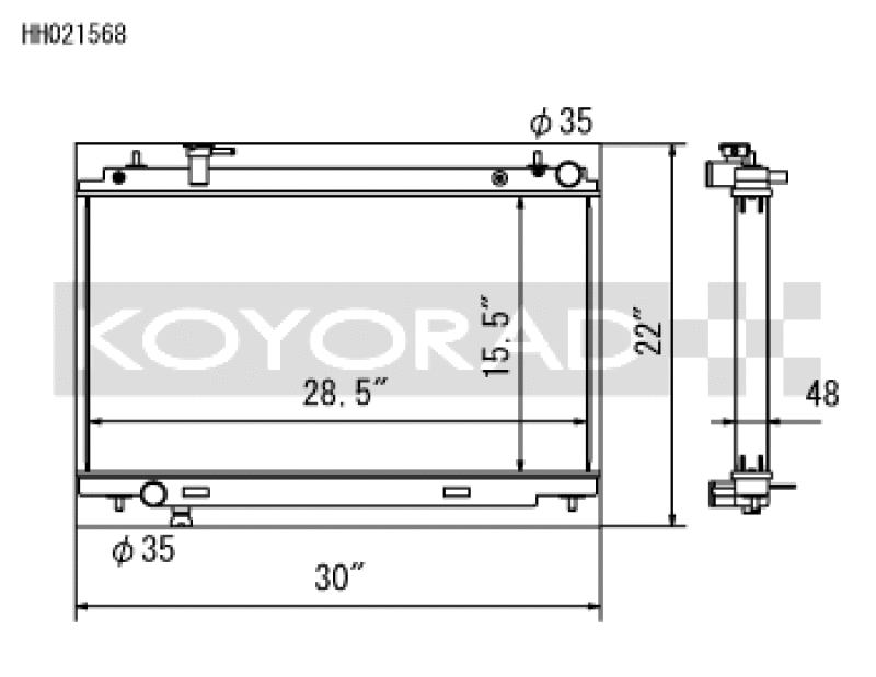 Load image into Gallery viewer, Koyo HH021568 KOY Racing Radiators
