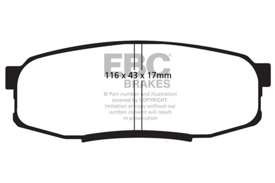 Ebc DP41816R EBC Yellowstuff Brake Pad Sets