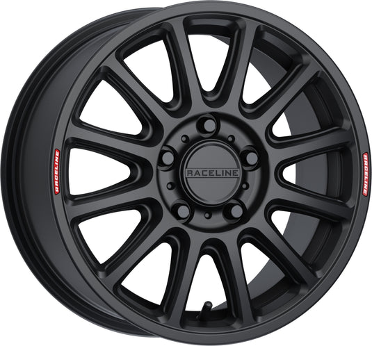 Raceline A14VB-57012+56 Alpha Non-Beadlock Wheel - 15x7 - (+56mm) - 5/114.3 - Matte Black (Black Matte)