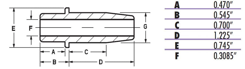 Load image into Gallery viewer, Kibblewhite Precision 20-2320 Bronze Intake Valve Guide - Standard (.5650in.)
