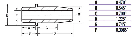 Kibblewhite Precision 20-2320 Bronze Intake Valve Guide - Standard (.5650in.)