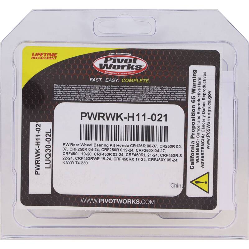 Load image into Gallery viewer, Pivot Works PWRWK-H11-021 PIV Wheel Bearing Kit
