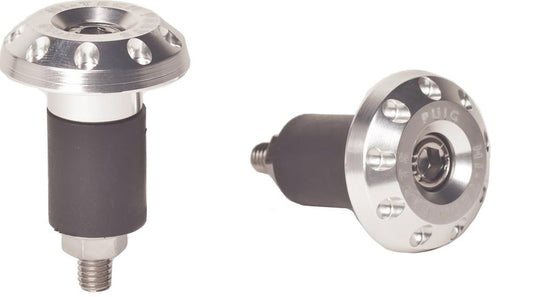 Puig 6222P Hi-Tech Bar Ends - Silver