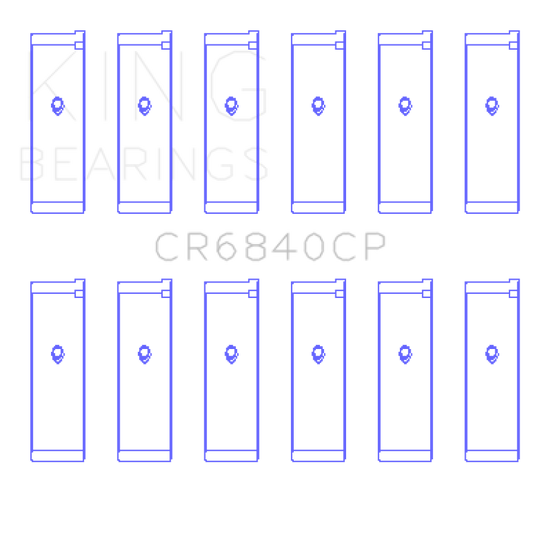 King Engine Bearings CR6840CP KING Connecting Rod Bearings