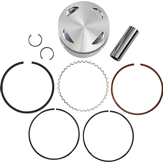 J.E. Pistons 128998 Round Piston Kit - 5.00mm Oversize to 102.00mm, 10.8:1 Compression