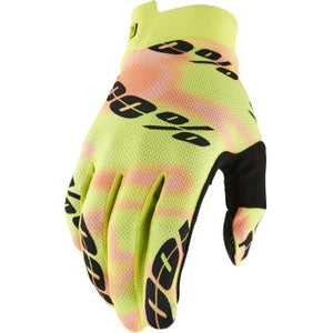 100% I-Track Youth Gloves Kaledo Yellow