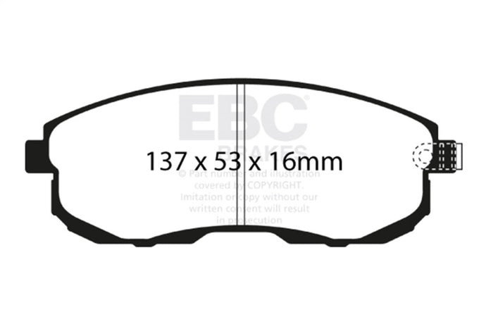 Ebc DP41636R EBC Yellowstuff Brake Pad Sets