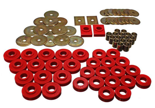 Energy Suspension 3.4120R ES Body Mounts - Red