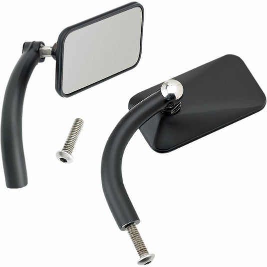 Biltwell Inc. 6502-200-102 Rectangular Perch Mount Utility Mirror - Black