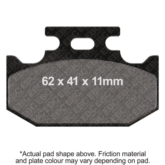Ebc Powersports FA152/2R EBC R Sintered Brake Pads