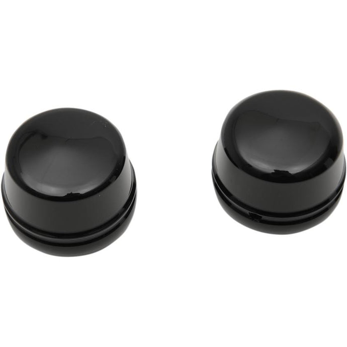 Drag Specialties 0214-1234 Front Axle Caps - Gloss Black