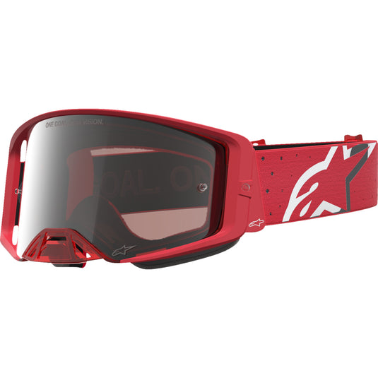 Alpinestars Vision Vesta Youth Goggles (One Size Fits All, Silver/Red)